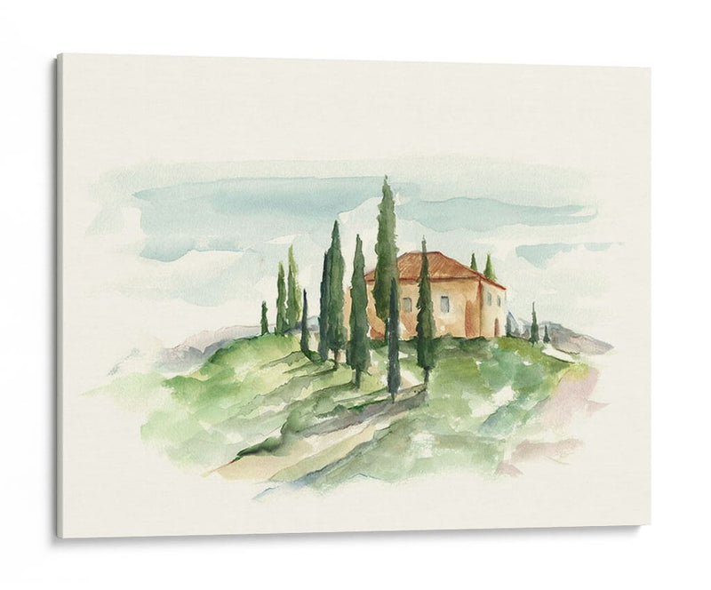 Acuarela Villa Toscana Ii - Ethan Harper | Cuadro decorativo de Canvas Lab