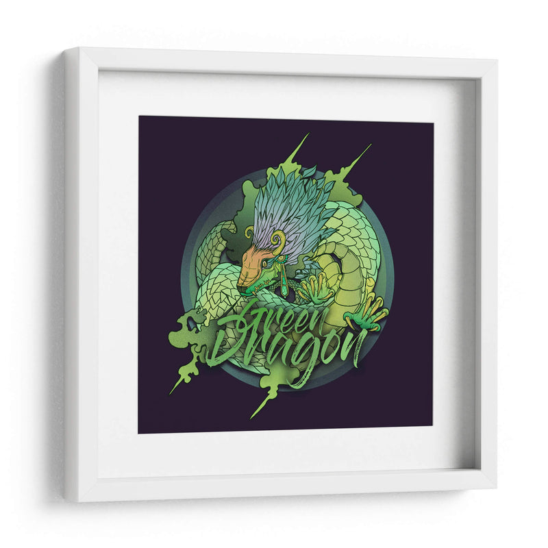 Green-Dragon - Yorckh | Cuadro decorativo de Canvas Lab