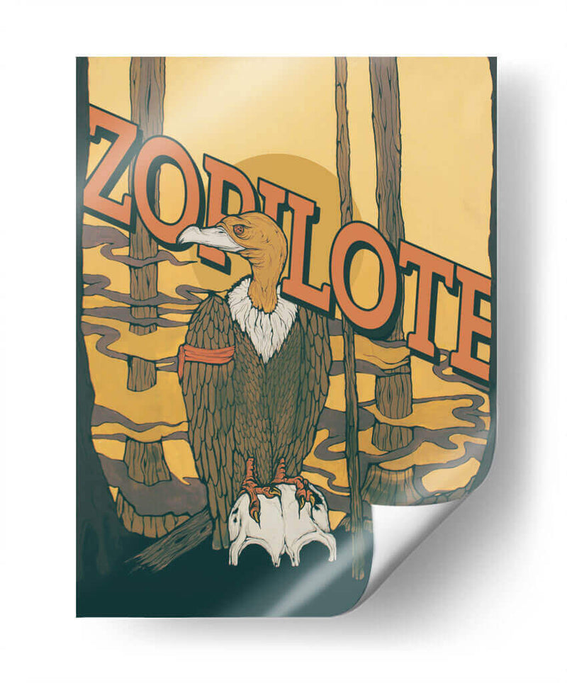 Zopilote - Yorckh | Cuadro decorativo de Canvas Lab