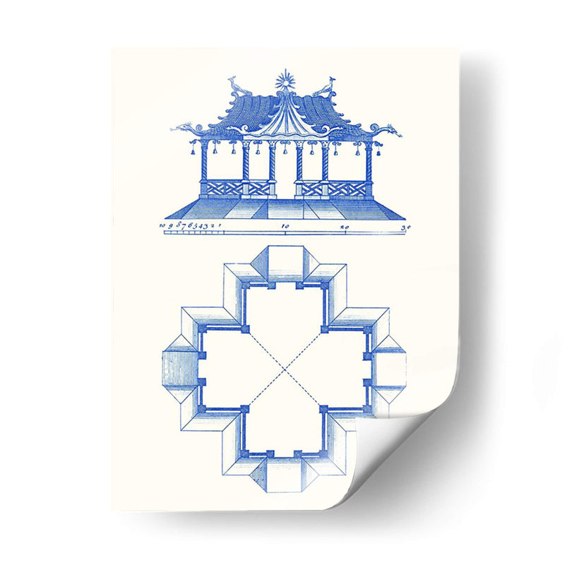 Diseño De Pagoda Ii - Vision Studio | Cuadro decorativo de Canvas Lab