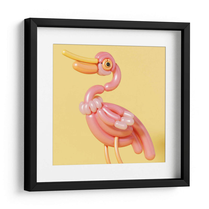 Pájaro rosa de globo | Cuadro decorativo de Canvas Lab