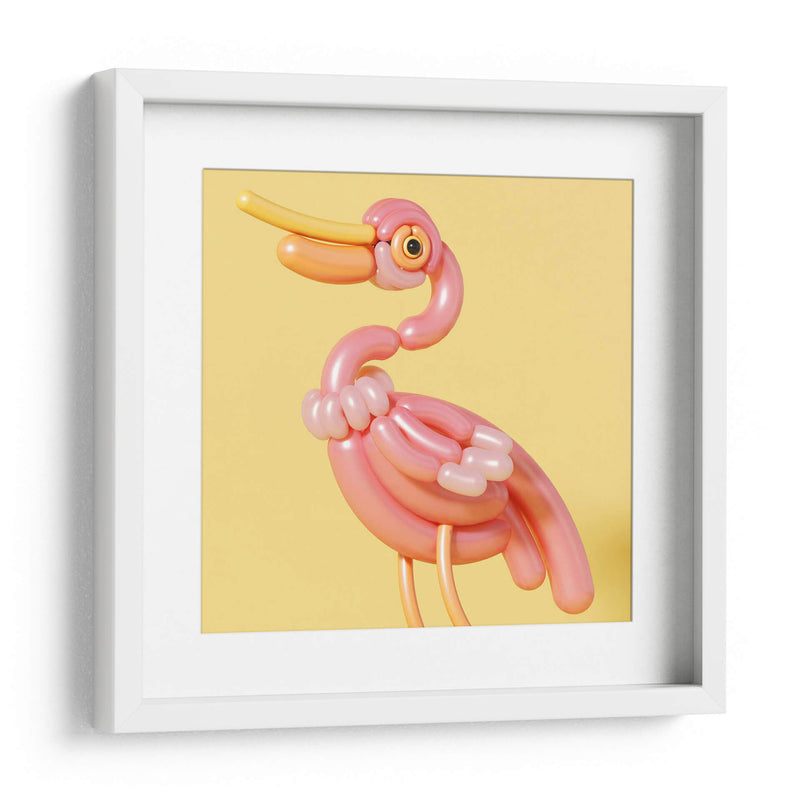 Pájaro rosa de globo | Cuadro decorativo de Canvas Lab