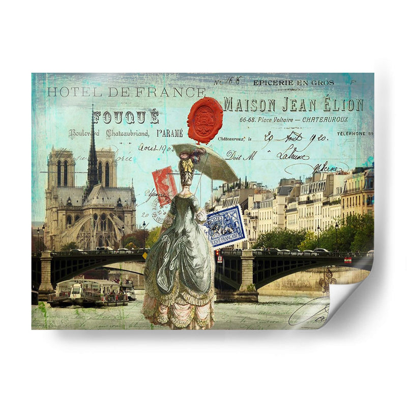 Tarjetas Postales De Paris Vi - Sandy Lloyd | Cuadro decorativo de Canvas Lab