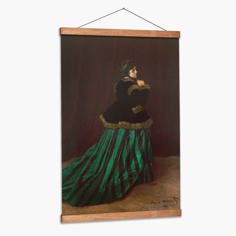 Camille con traje verde - Claude O. Monet | Cuadro decorativo de Canvas Lab