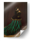 Camille con traje verde - Claude O. Monet | Cuadro decorativo de Canvas Lab