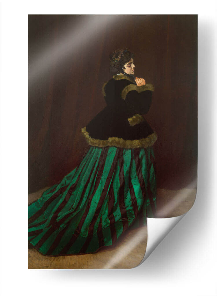 Camille con traje verde - Claude Monet | Cuadro decorativo de Canvas Lab