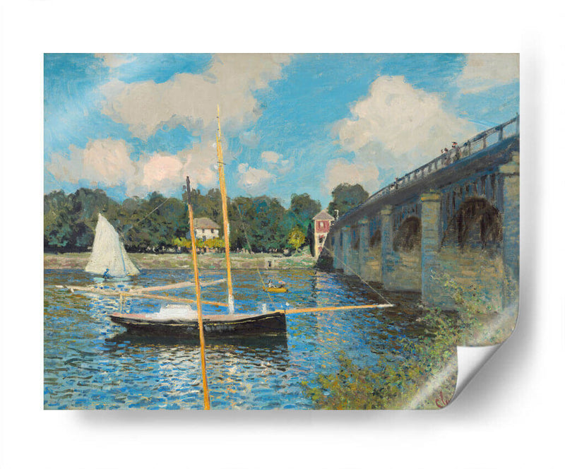 El puente de Argenteuil - Claude O. Monet | Cuadro decorativo de Canvas Lab