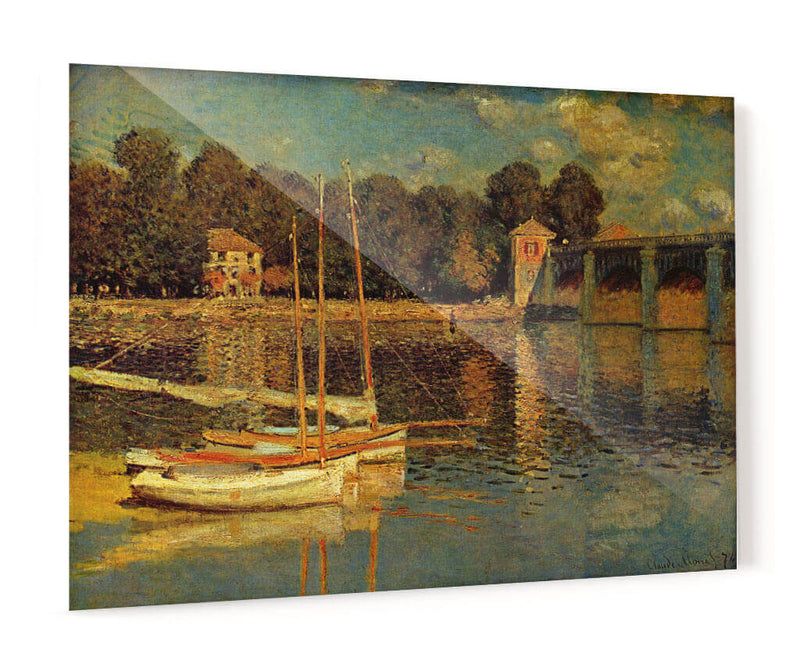 El puente ferroviario de Argenteuil - Claude Monet | Cuadro decorativo de Canvas Lab