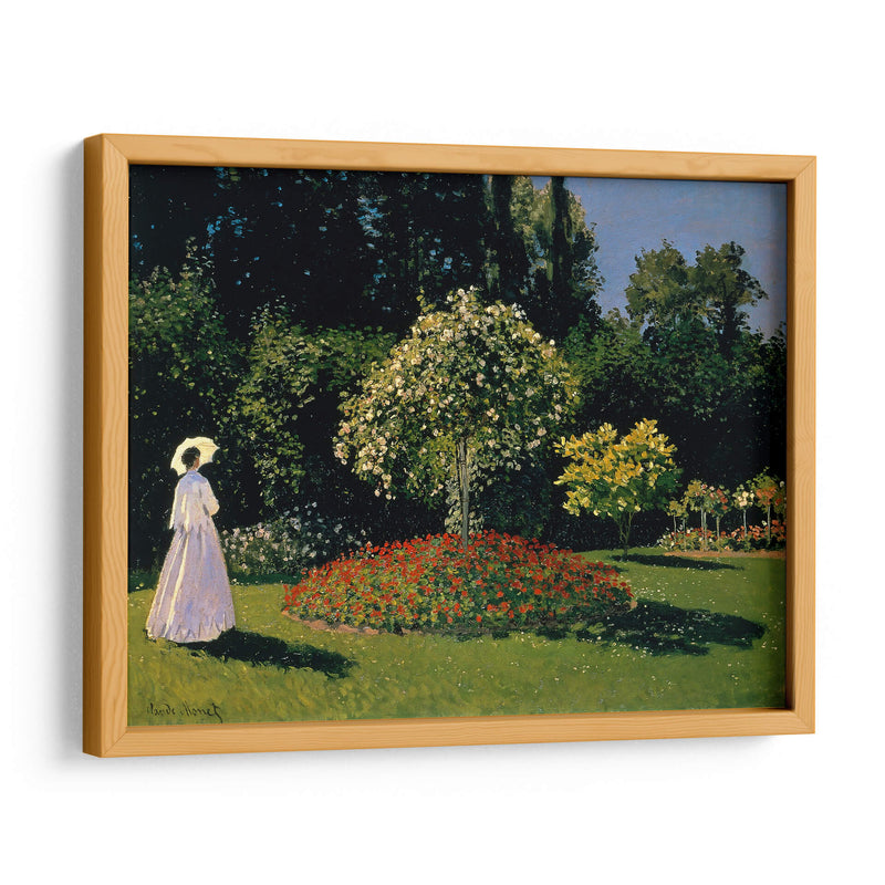 Jeanne-Marguerite Lecadre en el jardín - Claude Monet | Cuadro decorativo de Canvas Lab