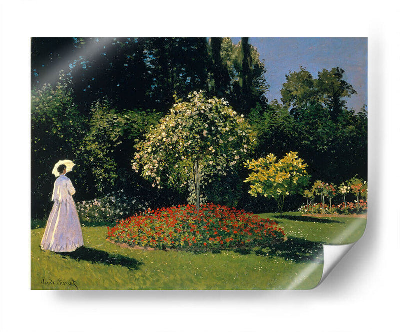 Jeanne-Marguerite Lecadre en el jardín - Claude O. Monet | Cuadro decorativo de Canvas Lab