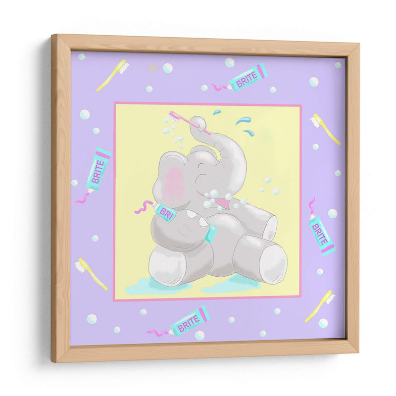 Baby Elephant Bath I - Jade Reynolds | Cuadro decorativo de Canvas Lab