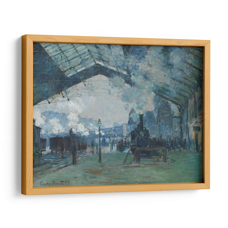 La estación Saint-Lazare, el tren de Normandía - Claude Monet | Cuadro decorativo de Canvas Lab