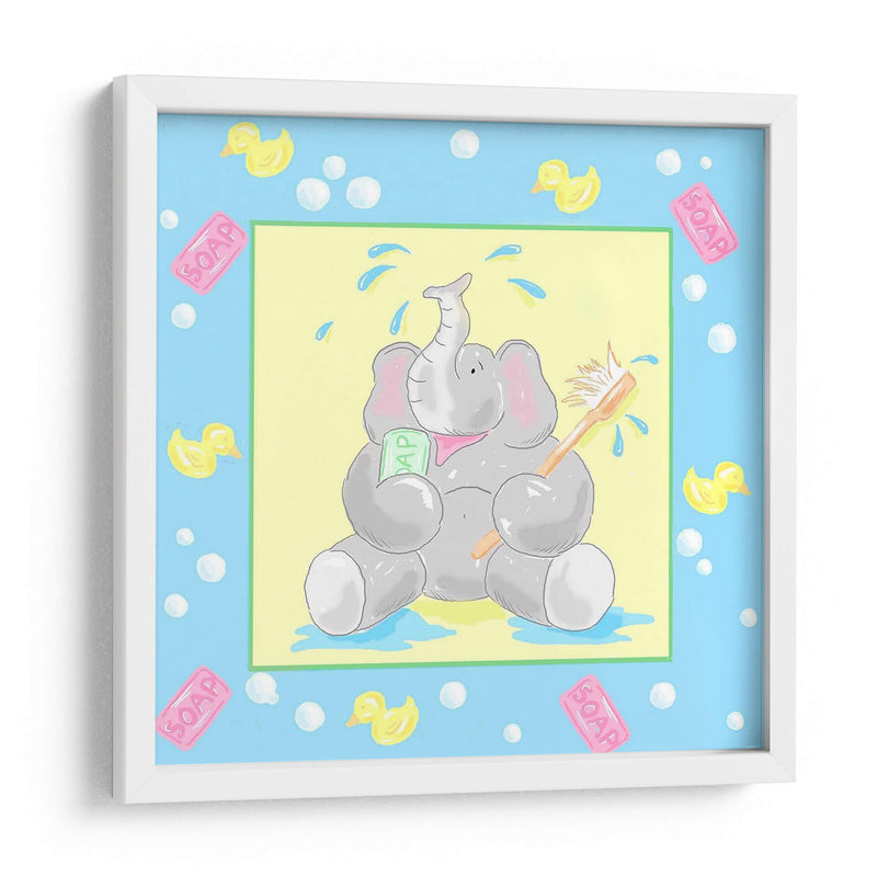 Baby Elephant Bath Ii - Jade Reynolds | Cuadro decorativo de Canvas Lab