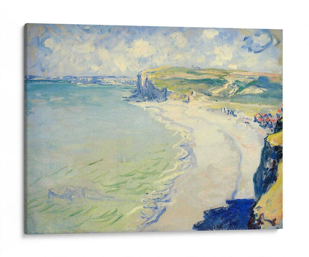 La playa en Pourville - Claude O. Monet | Cuadro decorativo de Canvas Lab