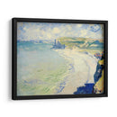 La playa en Pourville - Claude O. Monet | Cuadro decorativo de Canvas Lab