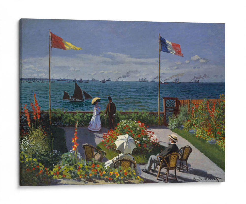 La terraza de Sainte-Adresse - Claude O. Monet | Cuadro decorativo de Canvas Lab