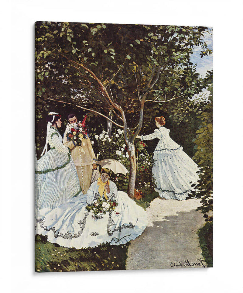 Mujeres en el jardín - Claude O. Monet | Cuadro decorativo de Canvas Lab