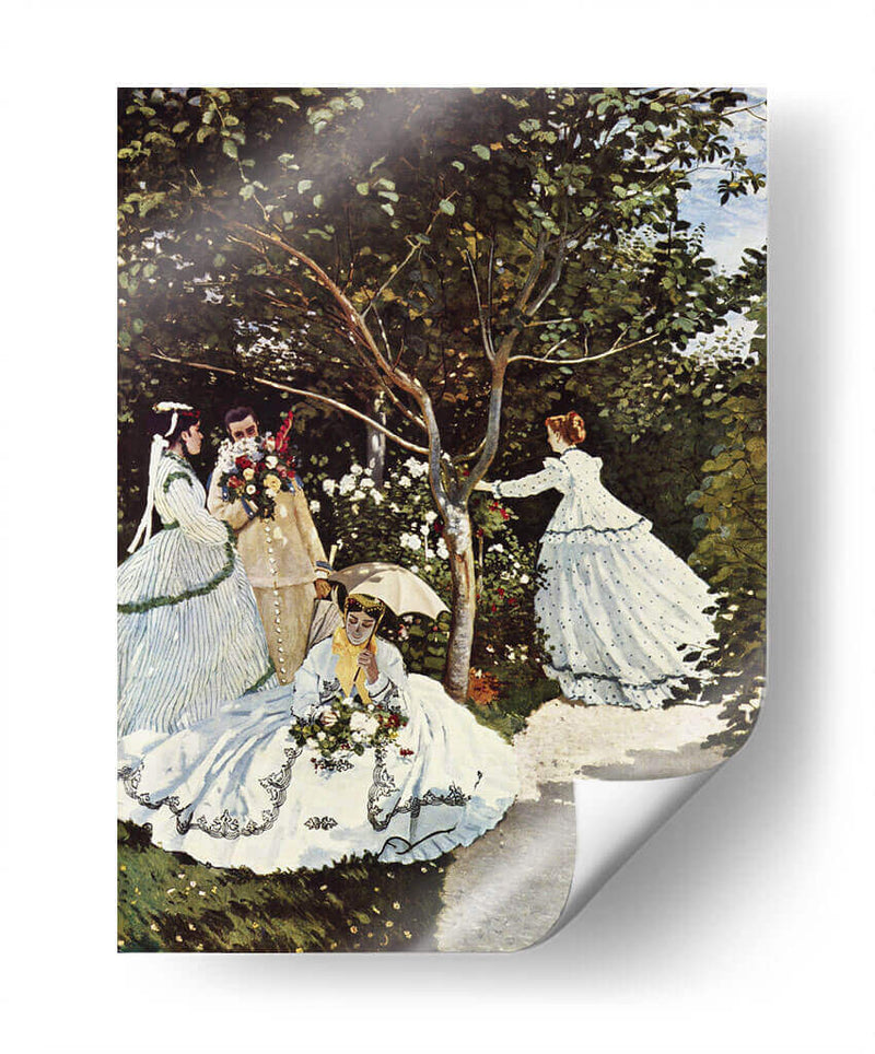 Mujeres en el jardín - Claude O. Monet | Cuadro decorativo de Canvas Lab