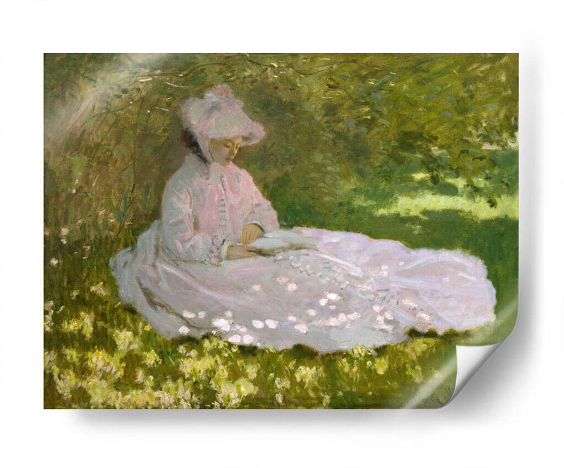 Primavera - Claude O. Monet | Cuadro decorativo de Canvas Lab