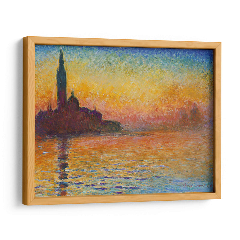 San Giorgio Maggiore durante el crepúsculo - Claude Monet | Cuadro decorativo de Canvas Lab