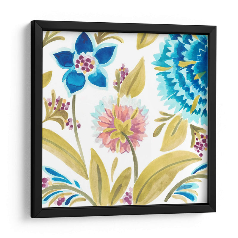 Abbey Floral Tiles Viii - June Erica Vess | Cuadro decorativo de Canvas Lab