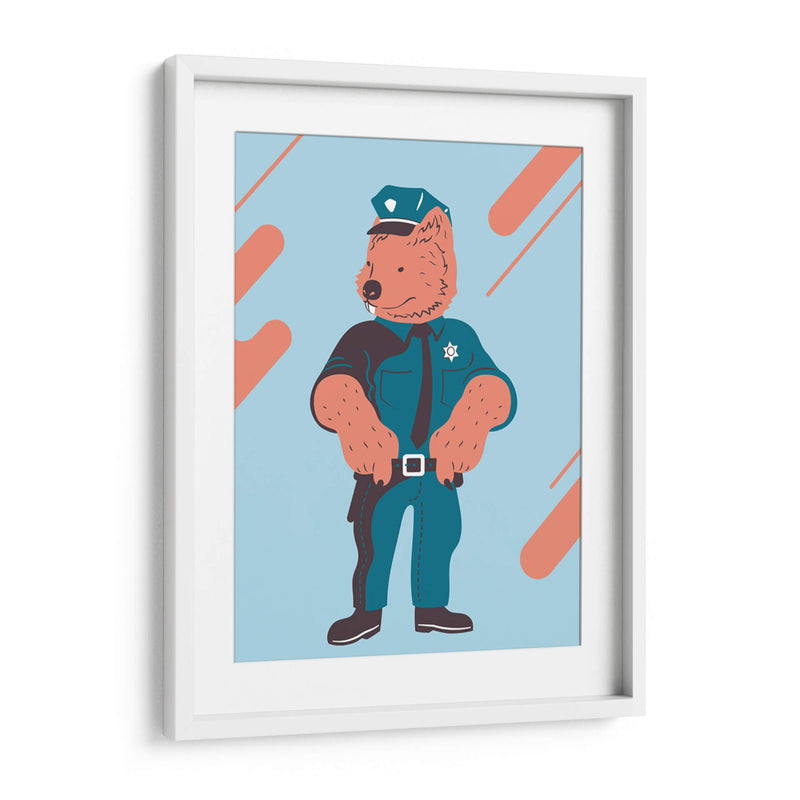 El wombat policía - Najesi | Cuadro decorativo de Canvas Lab