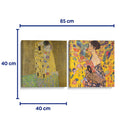 Klimt de oro - Set de 2 - Gustav Klimt - Cuadro decorativo | Canvas Lab