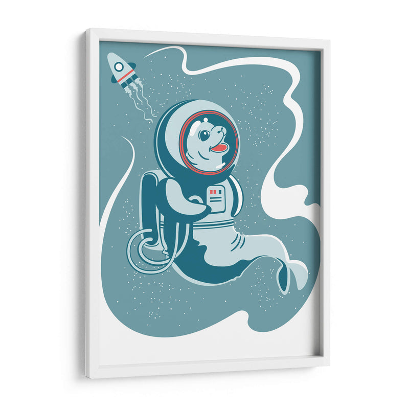 La foca cosmonauta - Najesi | Cuadro decorativo de Canvas Lab
