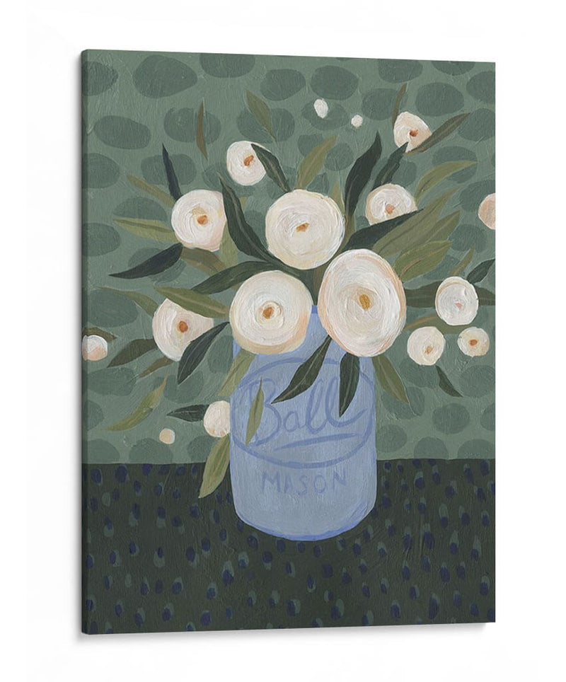 Mason Jar Bouquet Iii - Emma Scarvey | Cuadro decorativo de Canvas Lab