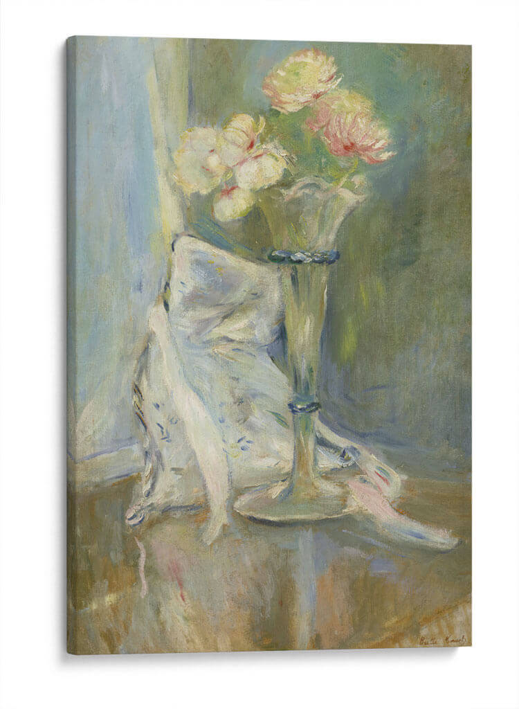 Anémonas rosadas - Berthe Morisot | Cuadro decorativo de Canvas Lab