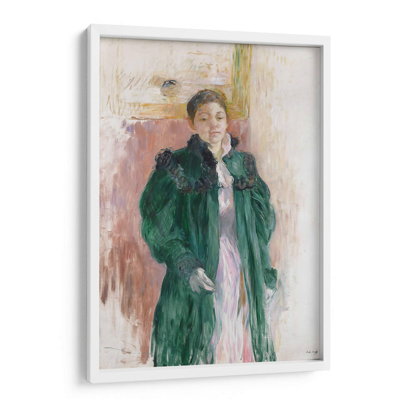 Chica con abrigo verde - Berthe Morisot | Cuadro decorativo de Canvas Lab
