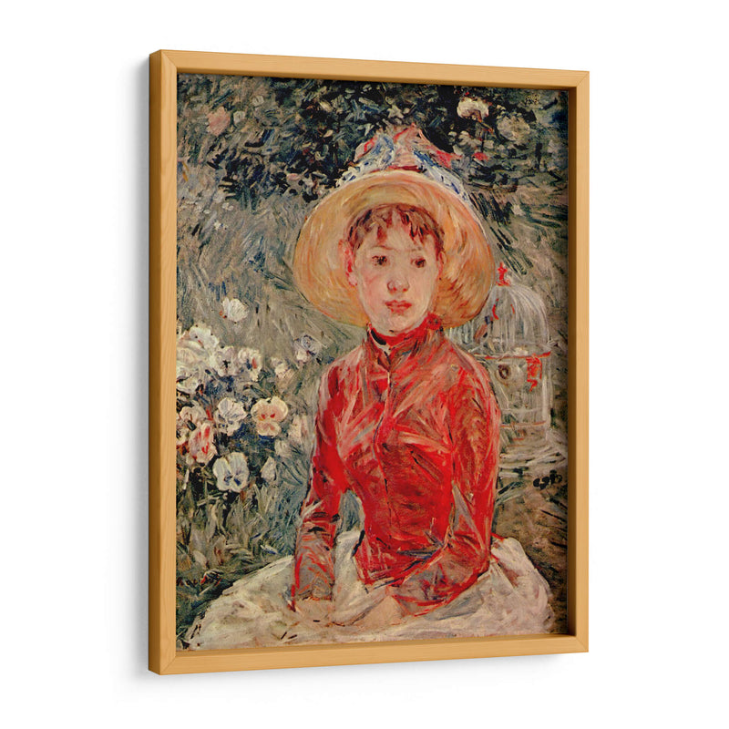 El corpiño rojo - Berthe Morisot | Cuadro decorativo de Canvas Lab