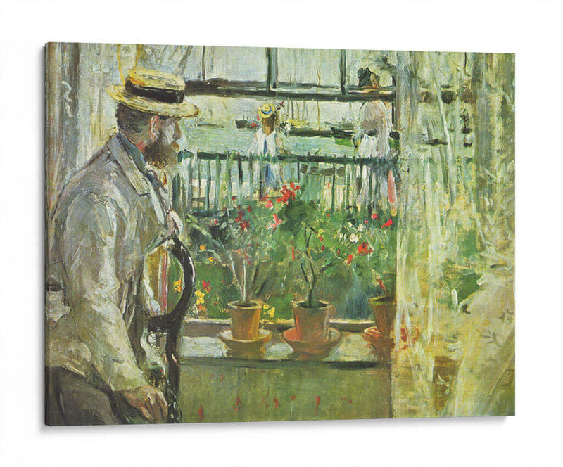 Eugène Manet en la Isla de Wight - Berthe Morisot | Cuadro decorativo de Canvas Lab
