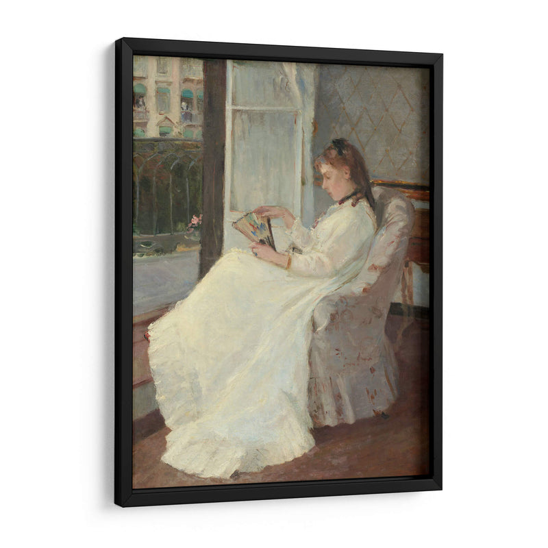 La hermana de la artista en una ventana - Berthe Morisot | Cuadro decorativo de Canvas Lab