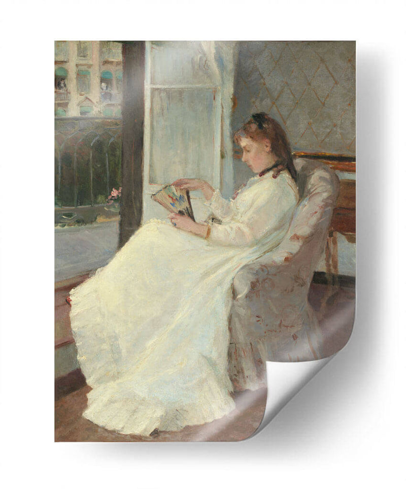 La hermana de la artista en una ventana - Berthe Morisot | Cuadro decorativo de Canvas Lab