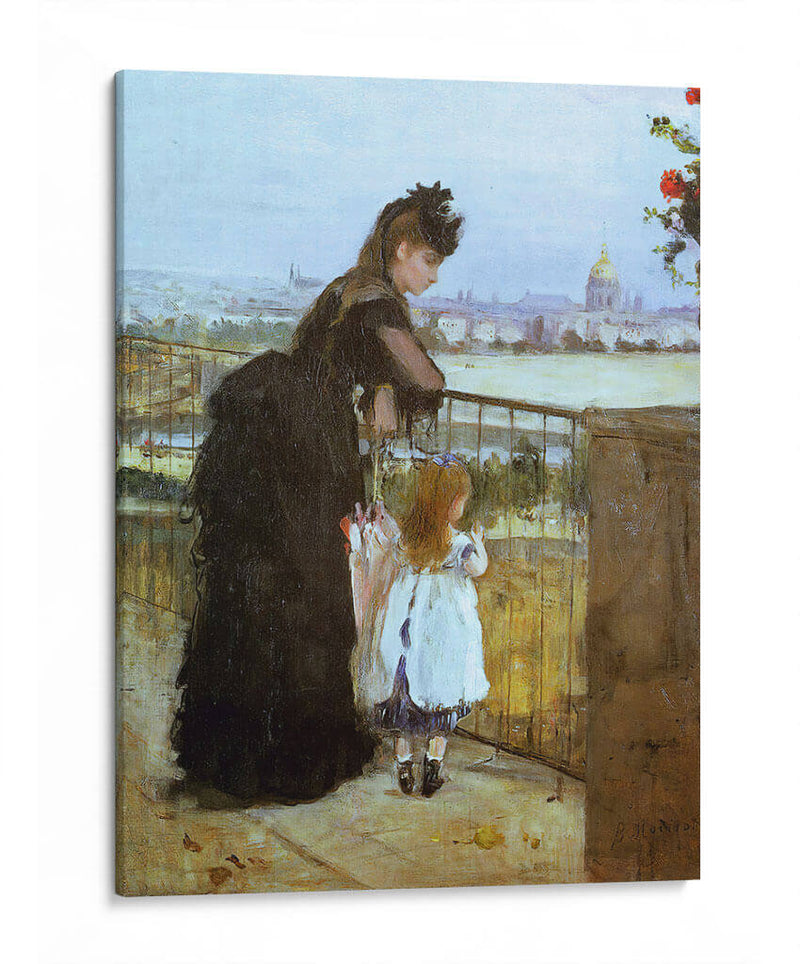 Mujer y niña en el balcón - Berthe Morisot | Cuadro decorativo de Canvas Lab