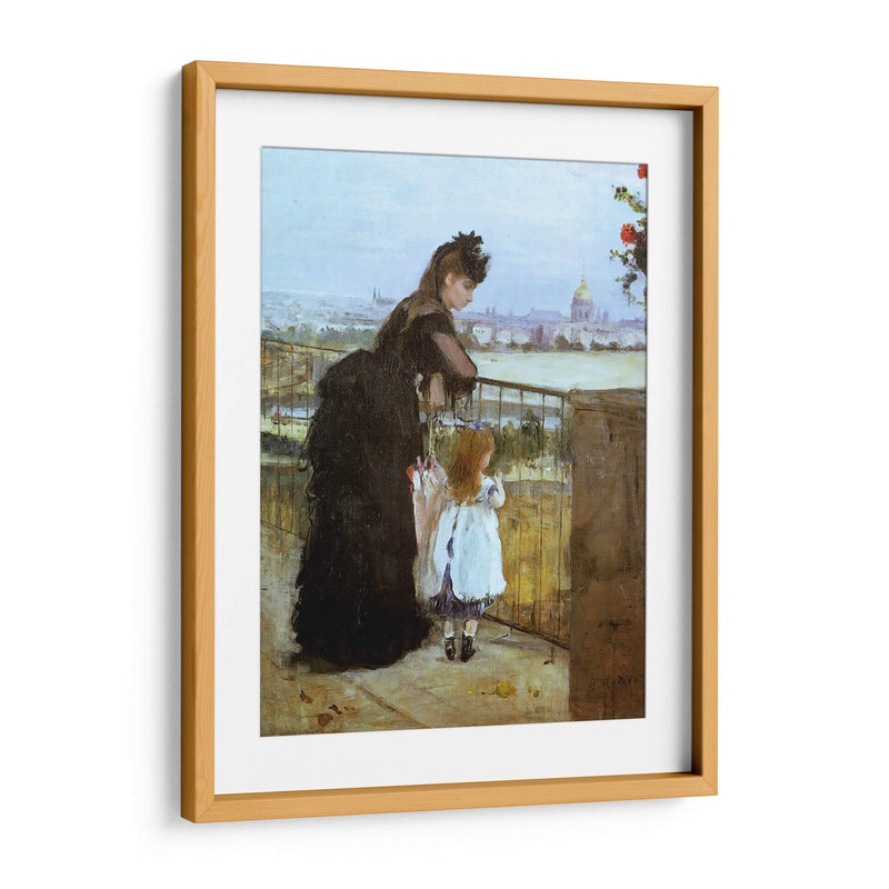 Mujer y niña en el balcón - Berthe Morisot | Cuadro decorativo de Canvas Lab