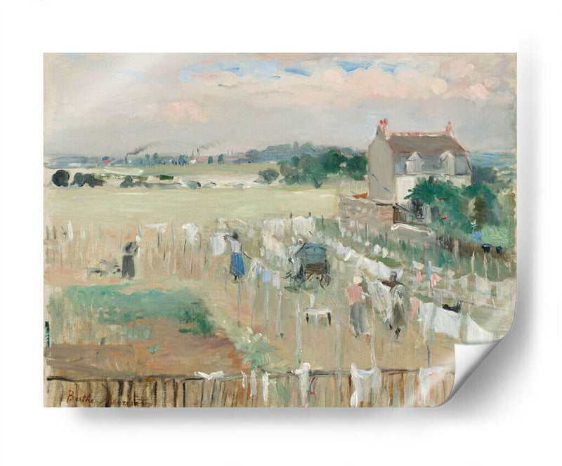 Paso de las lavanderas - Berthe Morisot | Cuadro decorativo de Canvas Lab