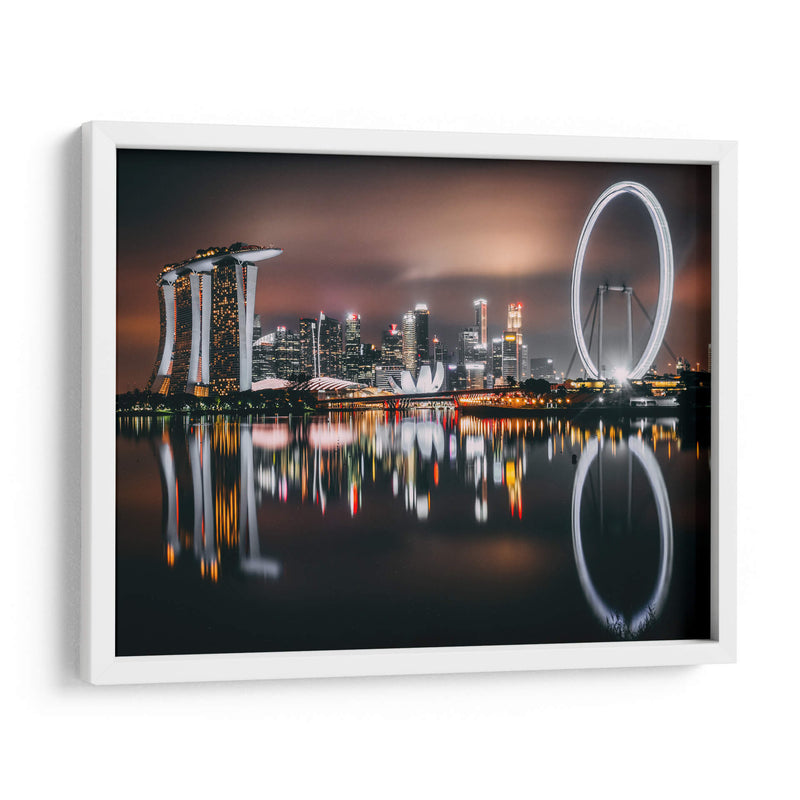 Noche en Singapur | Cuadro decorativo de Canvas Lab