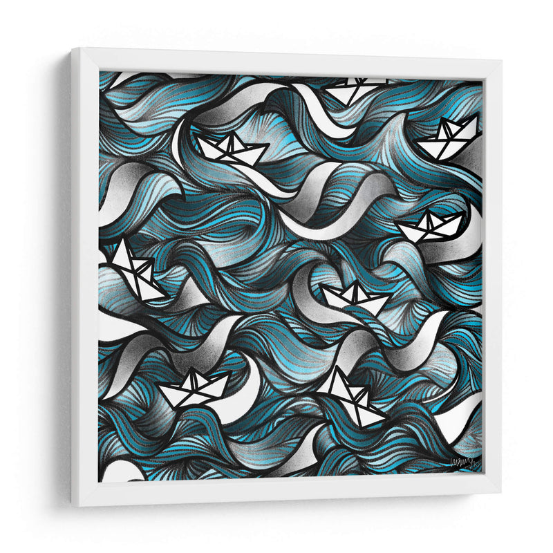 Barcos de papel - Gina Villalobos | Cuadro decorativo de Canvas Lab