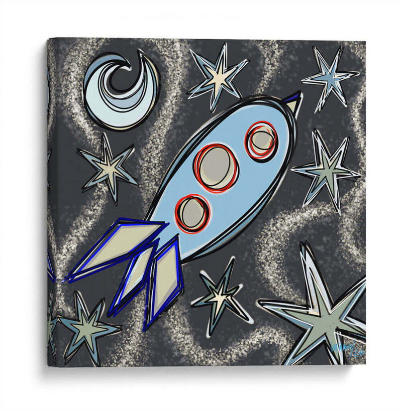 Cohete - Gina Villalobos | Cuadro decorativo de Canvas Lab