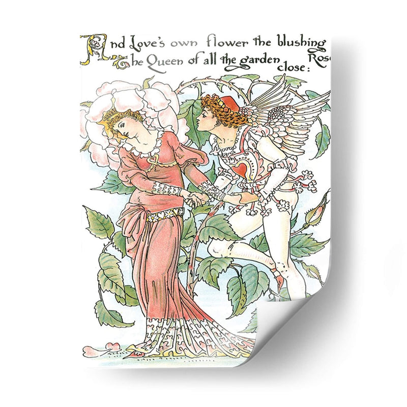 Shakespeares Garden Iii (Rose) - Walter Crane | Cuadro decorativo de Canvas Lab