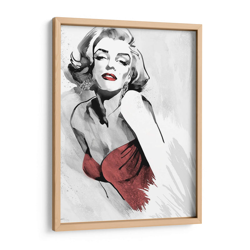 Marilyns Pose Vestido Rojo - Ellie Rahim | Cuadro decorativo de Canvas Lab