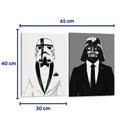 Guerra de elegancia - Set de 2 - David Aste - Cuadro decorativo | Canvas Lab