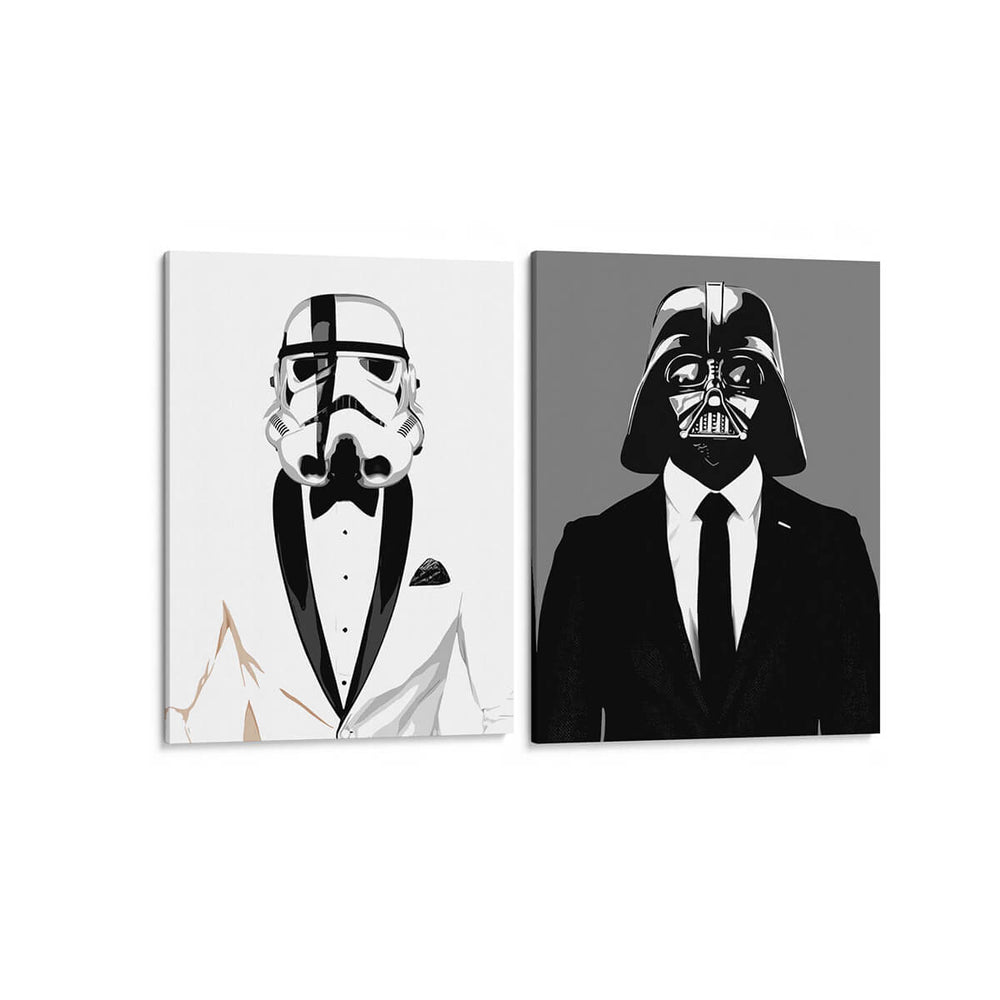 Guerra de elegancia - Set de 2 - David Aste - Cuadro decorativo | Canvas Lab