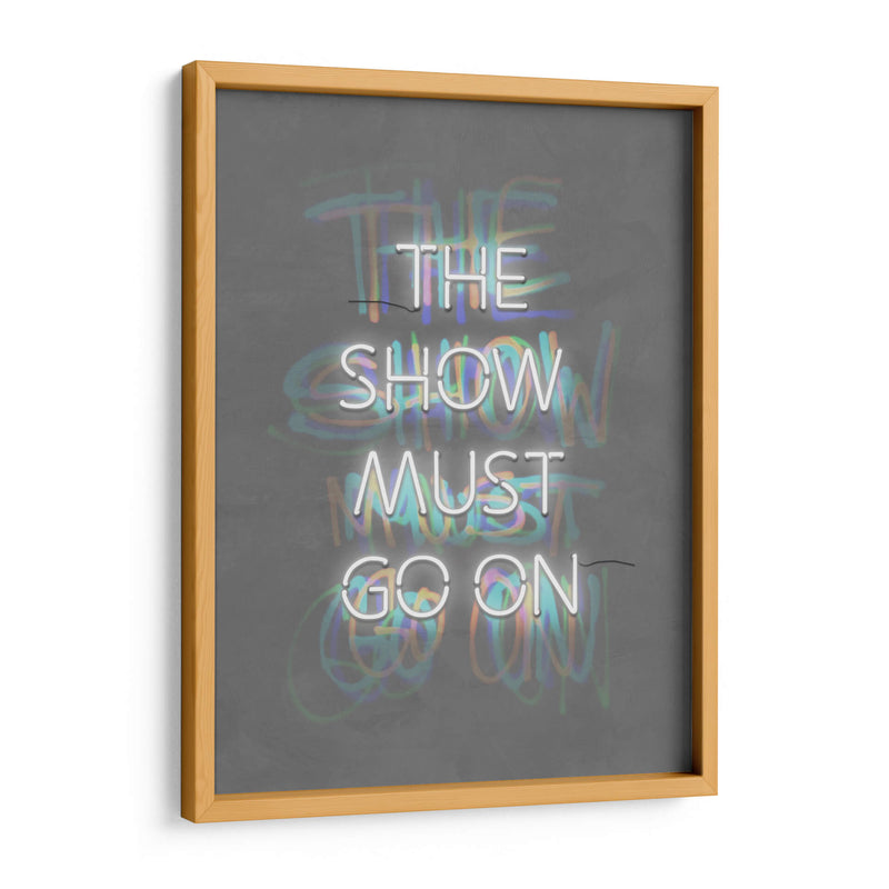 The show must go on White | Cuadro decorativo de Canvas Lab