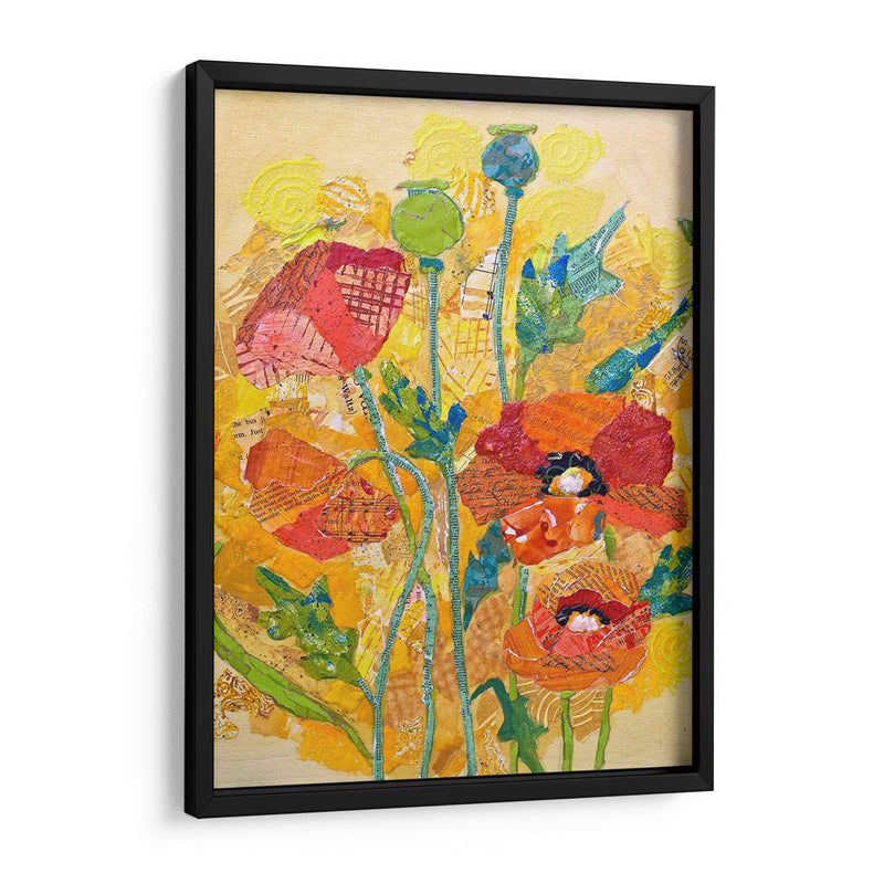 Collage De Amapola I - Elizabeth St. Hilaire | Cuadro decorativo de Canvas Lab