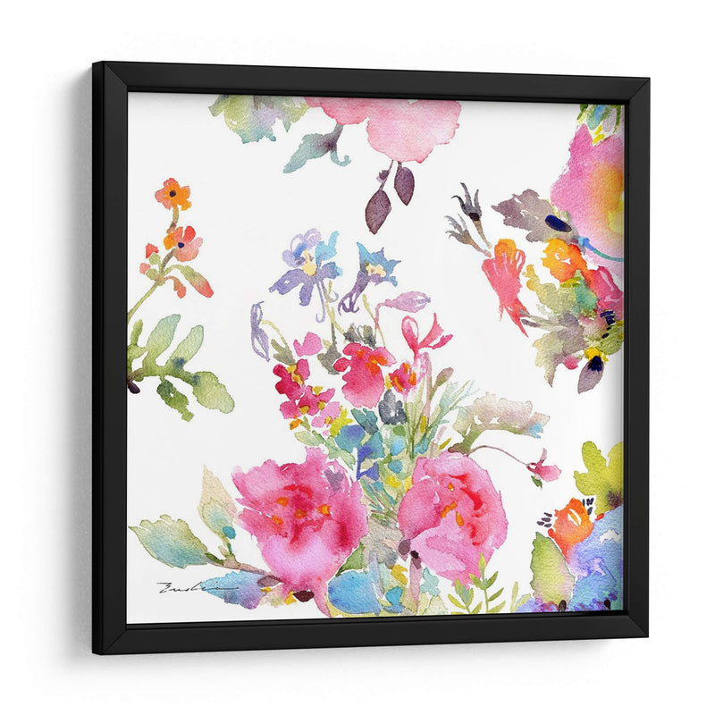 Composición De Flores De Acuarela I - Evelia Designs | Cuadro decorativo de Canvas Lab