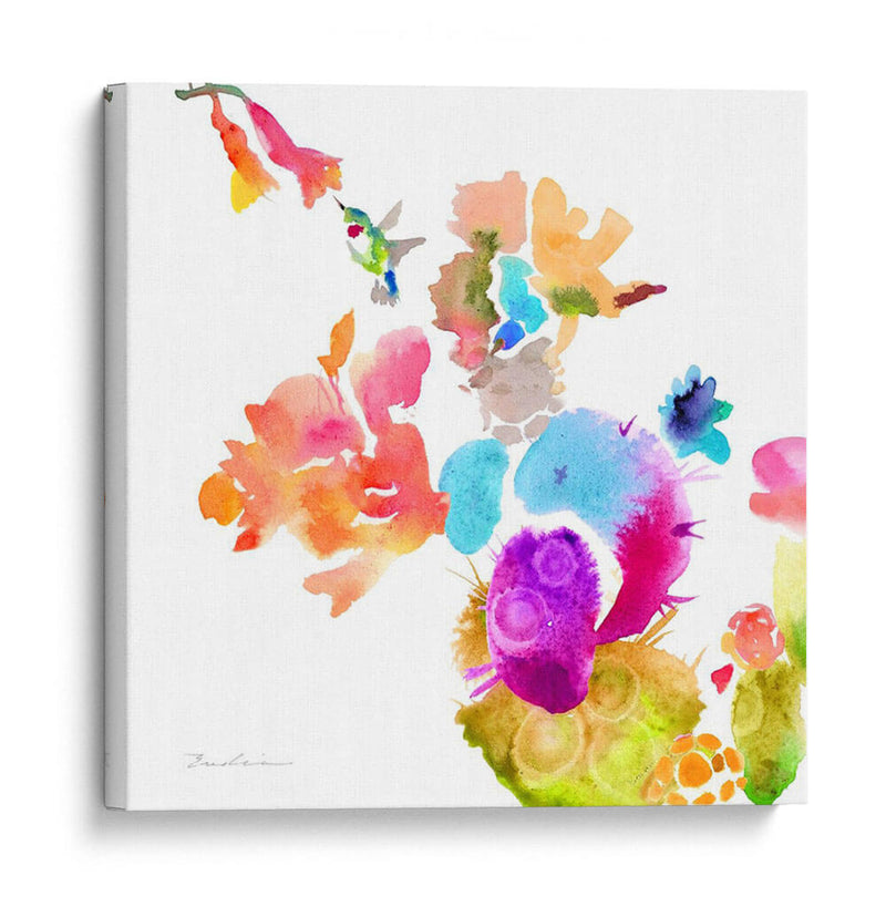 Composición De Flores De Acuarela Ix - Evelia Designs | Cuadro decorativo de Canvas Lab