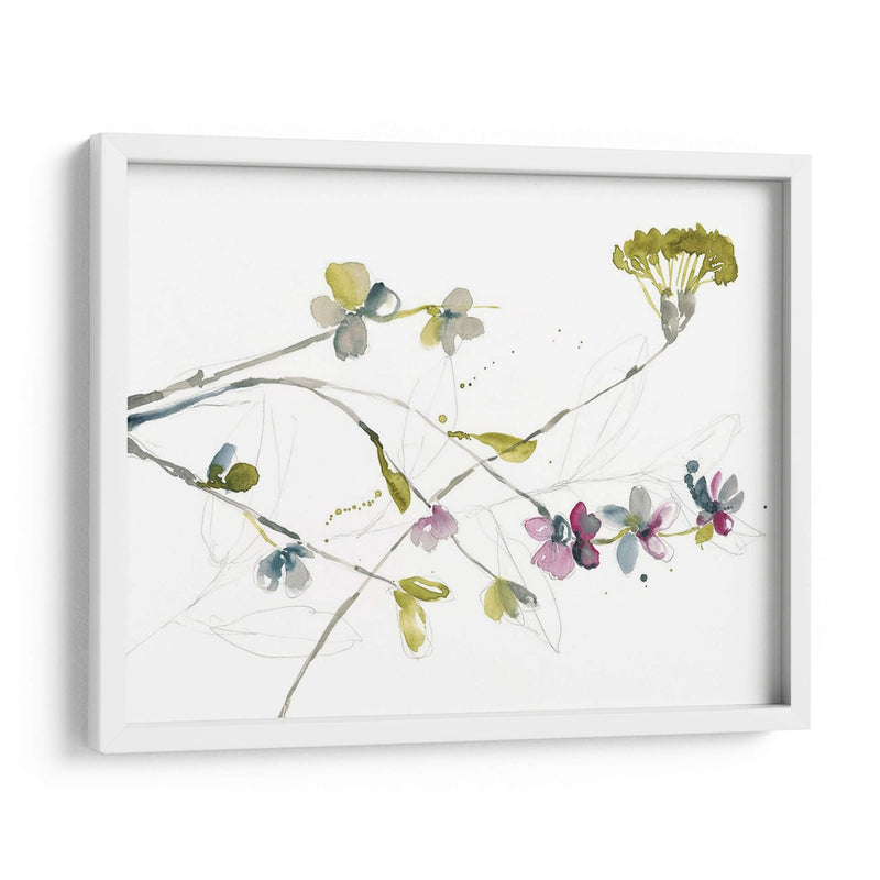 Ramas Y Flores I - Jennifer Goldberger | Cuadro decorativo de Canvas Lab
